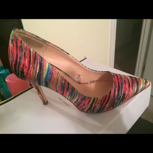 Prabul Gurung Mulit Colored Pump