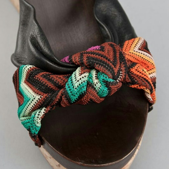 **AUTHENTIC** New Missoni Cork Wedge Heels - Picture 2 of 4