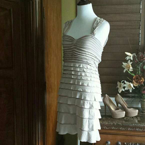 Beige Max Studio Dress - Picture 3 of 4
