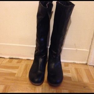 Black tall boots!