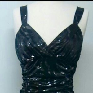 short black sparkly dress by Deb size large