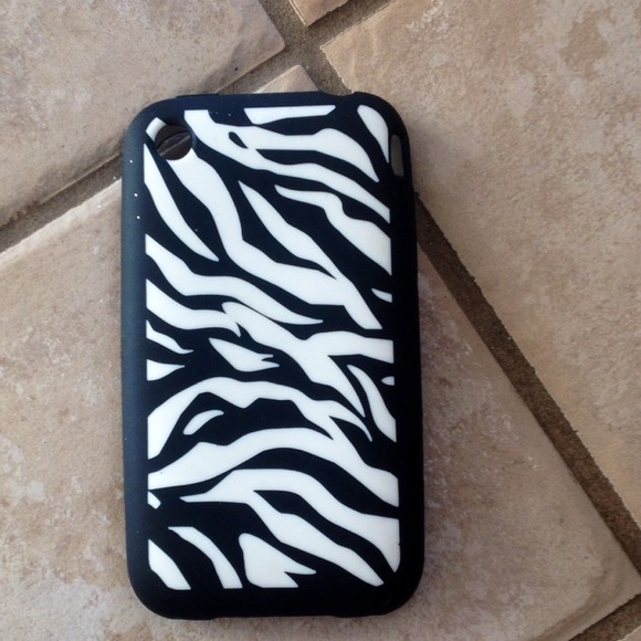 Iphone 3 Rubber Zebra Case
