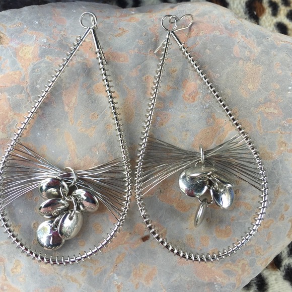 Silver earrings
