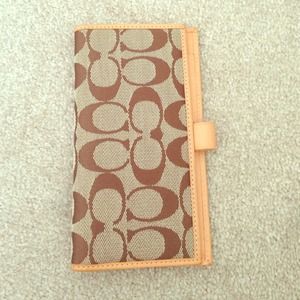 Coach checkbook holder