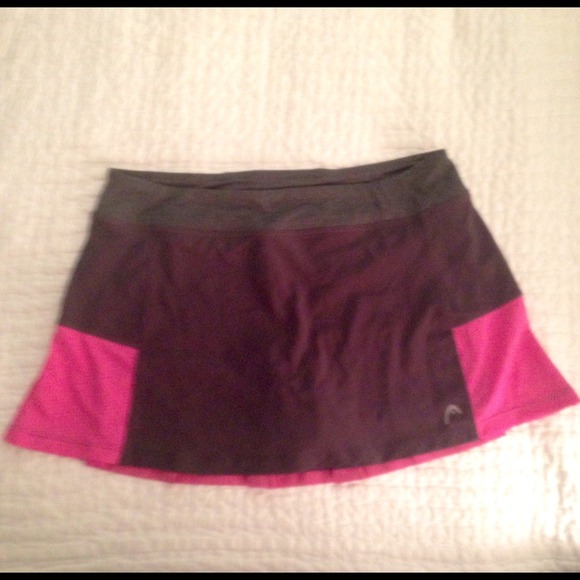 Hot Pink and Black Tennis Skirt EUC