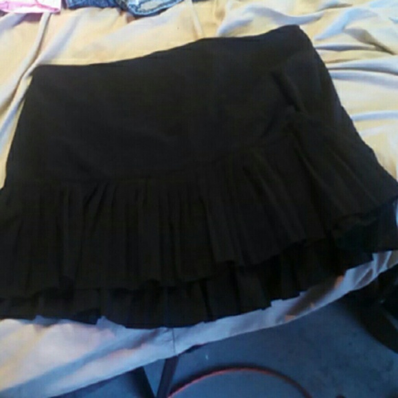 Black plated skirt