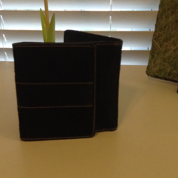 Coach black signature wallet