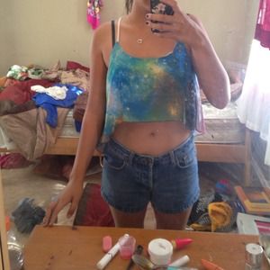 Space crop top
