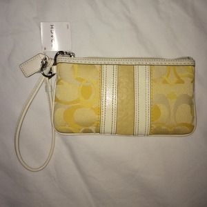 Yellow Coach wristlet