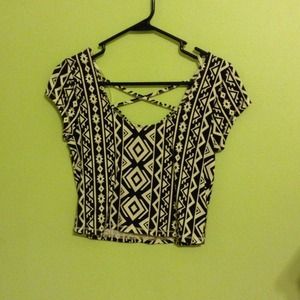 Aztec crop top