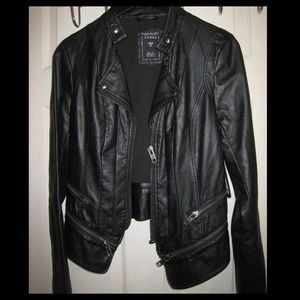Brand new leather guess motorcycle jacket size S