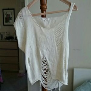 Crochet Distressed top