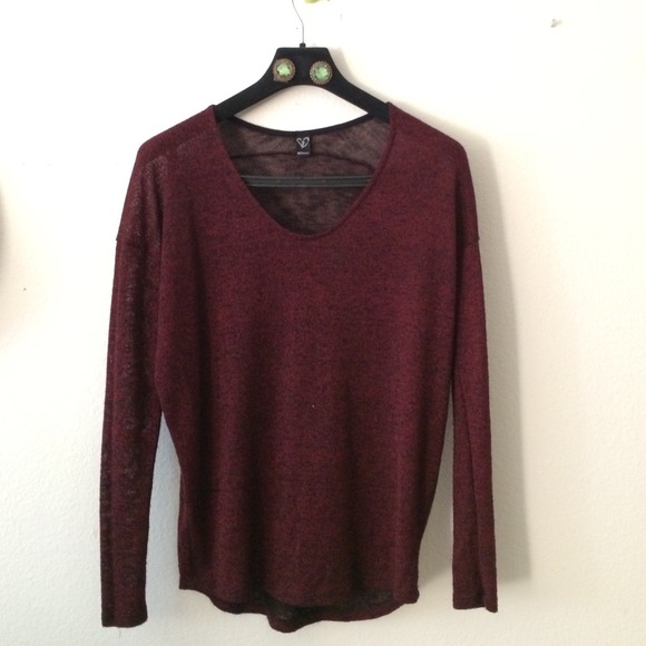 WINDSOR Sweaters - Light Maroon sweater.