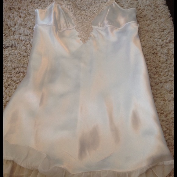 White satin nightie