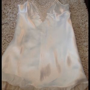 White satin nightie