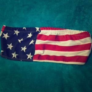 American flag bandeau