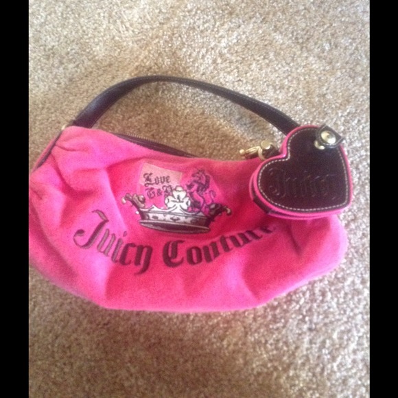 Juicy couture authentic velour handbag