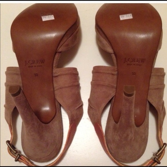 SOLD!!! J. Crew suede platform sandal - Picture 2 of 3