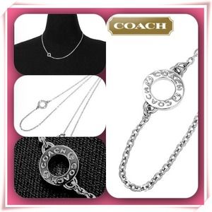 New Coach Silver Necklace 💕