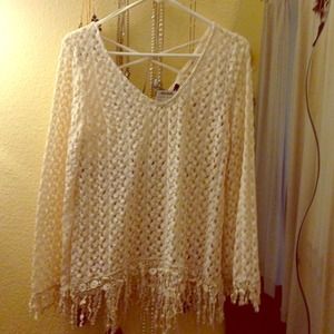 Crotchet top, black beaded pants, and toms bundle