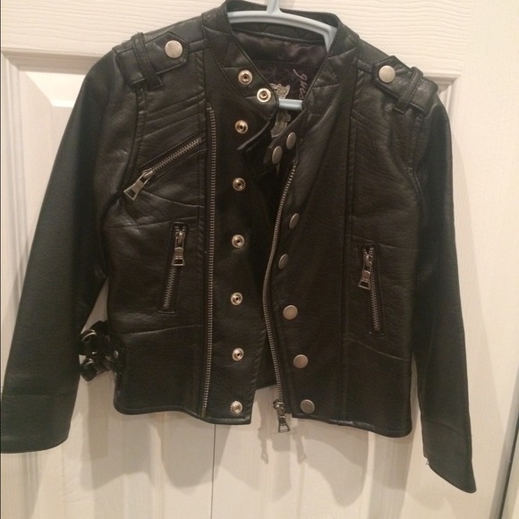 biker jacket baby girl