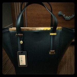 Never used. Ted Baker black leather gorgeous tote.