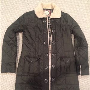 Free people flannel lined fall barn jacket!