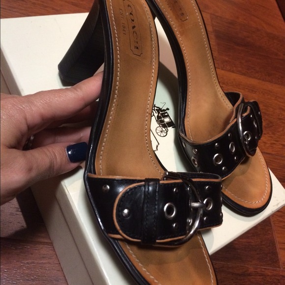 Coach leather shoes