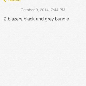 Bundle blazers