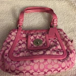 Pink Coach handbag
