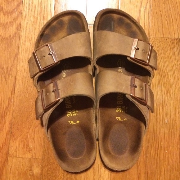 Tan Birkenstocks 38