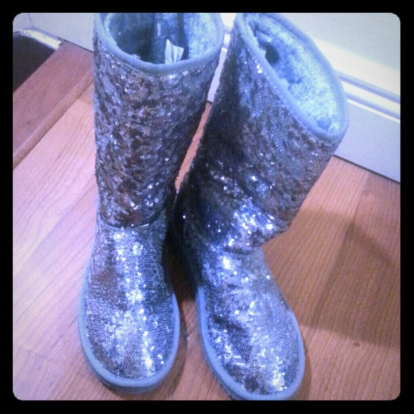 Sequin boot