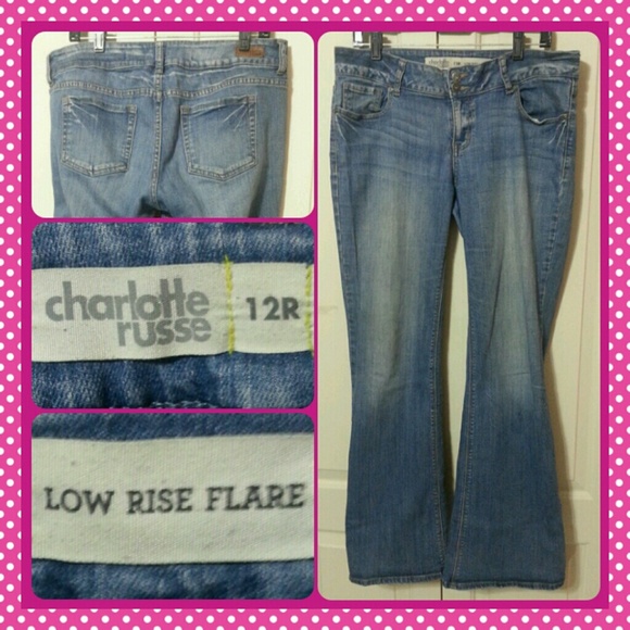 Low rise flare comfortable jeans