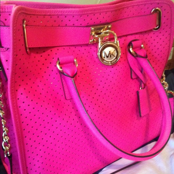 hot pink mk bag