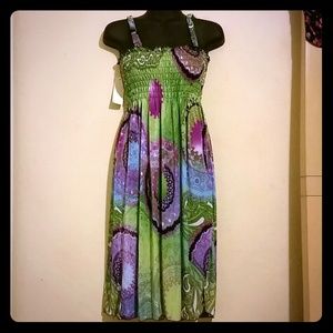 🔴SOLD🔴Green Designed Sundress