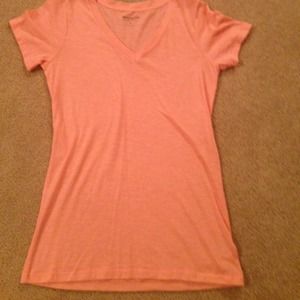 Pink v-neck tee