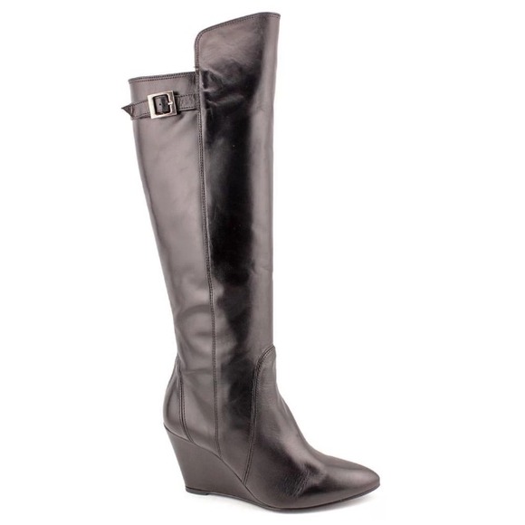 NEW Charles David Black Leather Boots 7.5