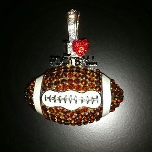 I ? Football Bling necklace pendant.
