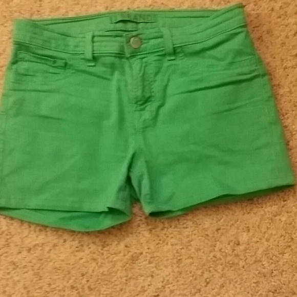 Bright green shorts