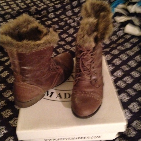 Leather with fur boots - Picture 1 of 4