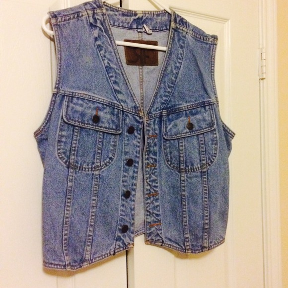 Vintage denim vest