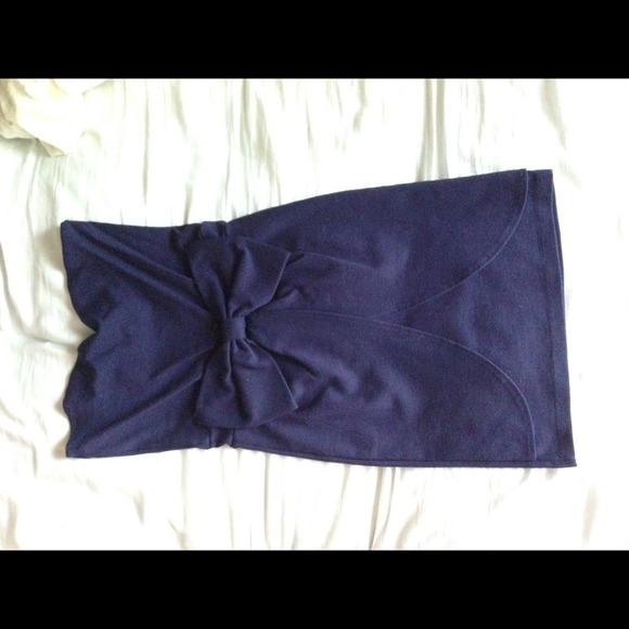 ASOS Bow Ponte Bandeau Dress