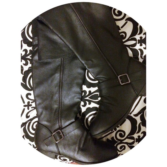 🚫keeping🚫Over the knee black booties🎀 - Picture 4 of 4