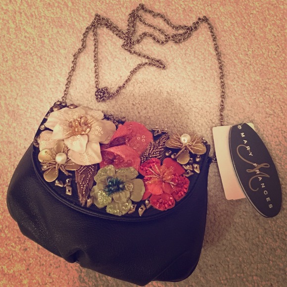 **Sold Mary Frances Mini Wanderlust handbag/clutch