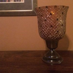 2pc Mosaic candle holders