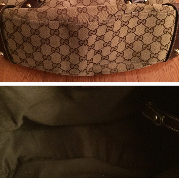 Gucci Pelham Horsebit Tote Brown Shoulder Bag - Picture 3 of 4