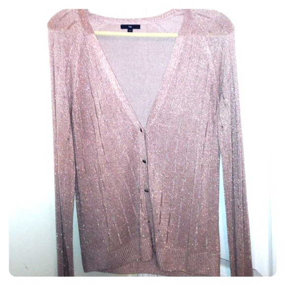 Sheer/sparkle gap cardigan!!
