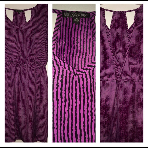 Pink and Black stripe dress 👠