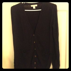 Black Cardigan with gold buttons!