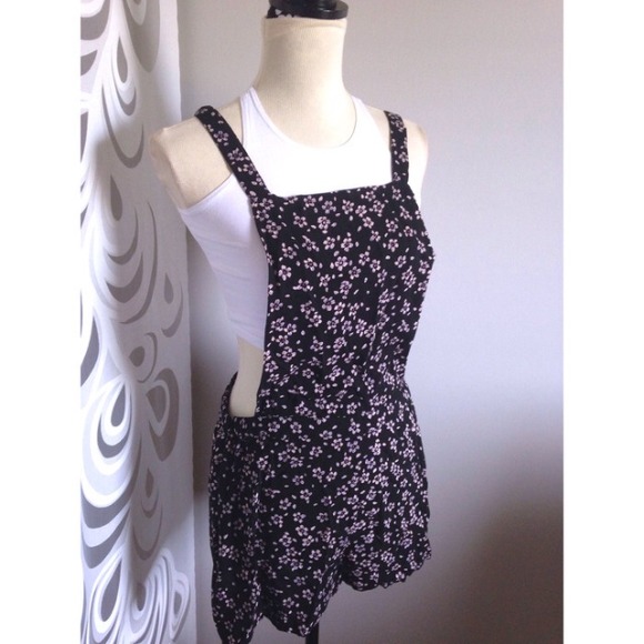 Bohemian Floral daisies overalls jumper - Picture 2 of 4